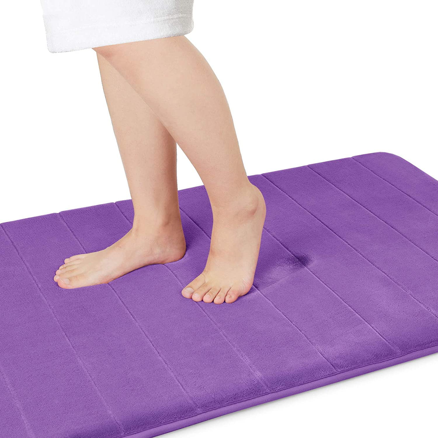 Memory Foam Bath Mat Rug, Comfortable, Soft, Super Water Absorption, Machine Wash, Non-Slip for Bathroom 