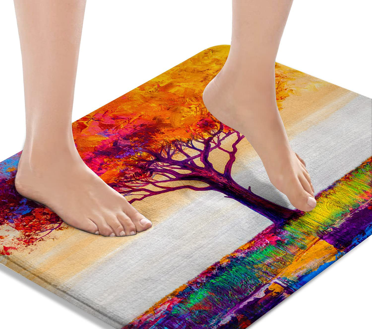 Bath Mats for Bathroom, Bathroom Mats Rugs Non-Slip,  Washable Cover 