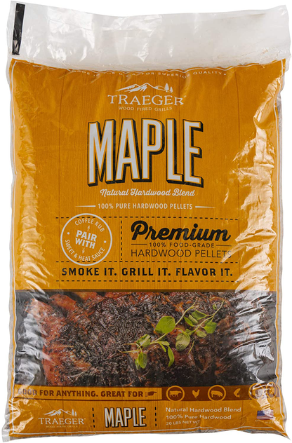 Traeger Grills PEL307 Alder 100% All-Natural Hardwood Pellets Grill, Smoke, Bake, Roast, Braise and BBQ, 20 lb. Bag