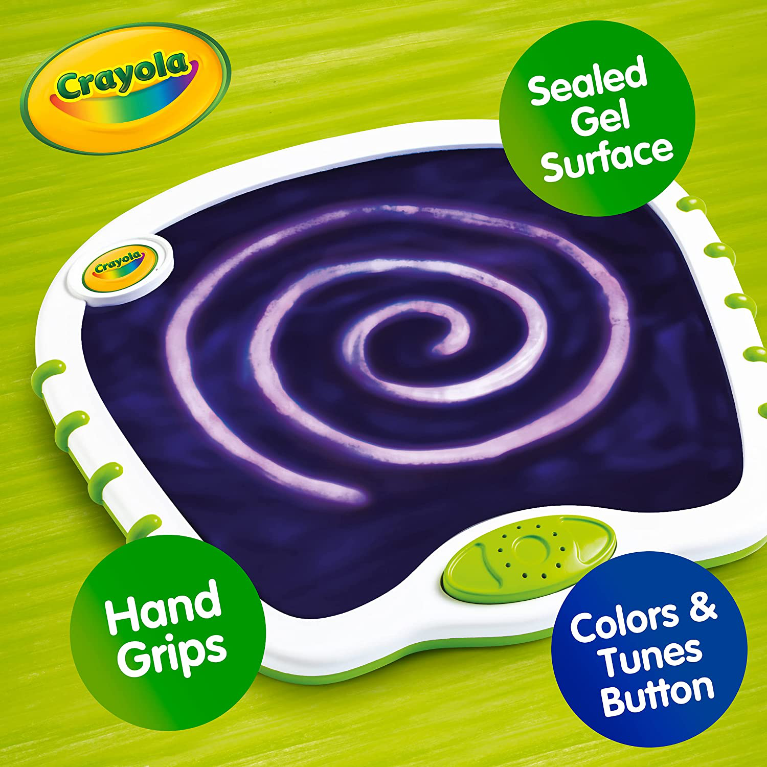 My First Crayola Touch Lights, Musical Doodle Board, Toddler Toy, Gift, White, Green