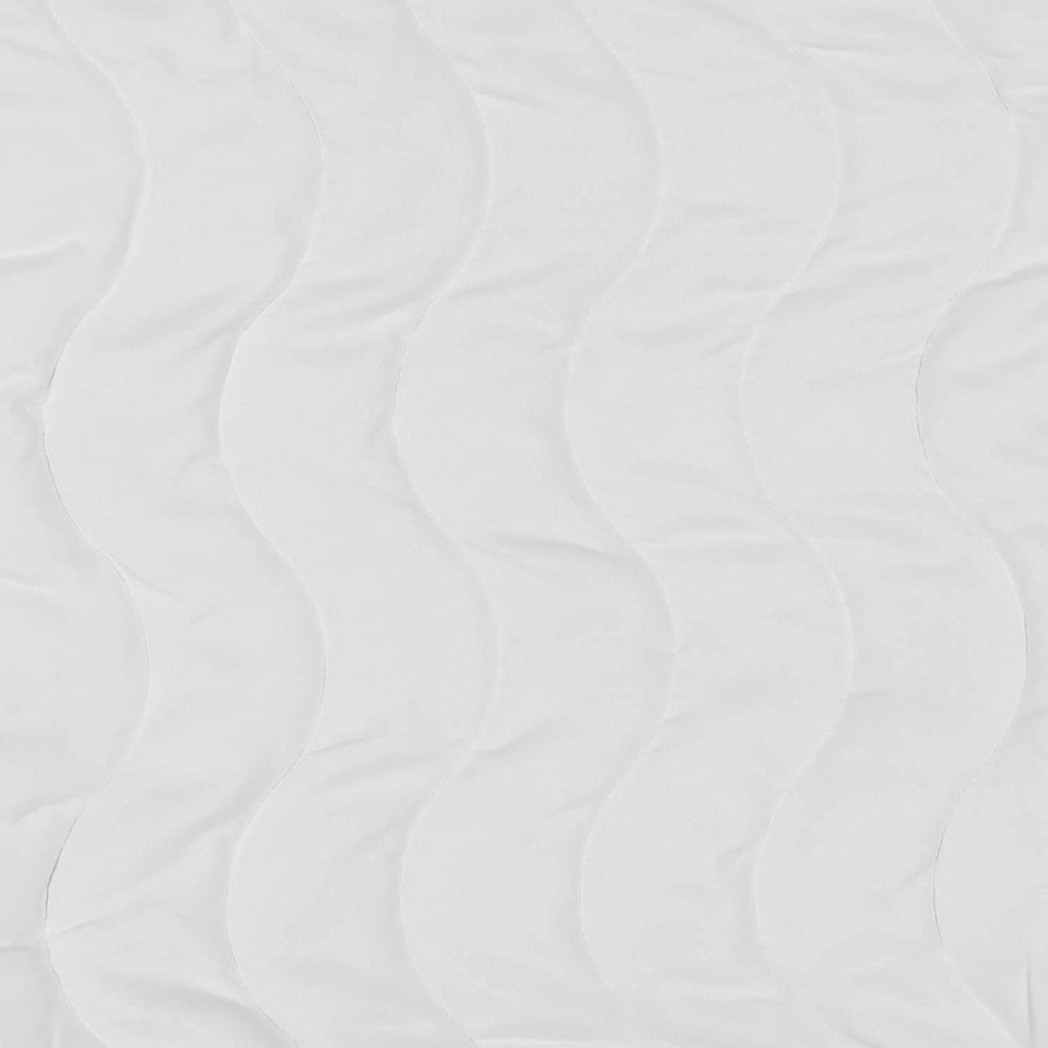 Serta Perfect Sleeper Basic Comfort Mattress Pad, Air Dry Moisture Wicking, Microfiber Fill, Scotchgard Stain Release, Antimicrobial Odor Protection, Cooling, Queen, White