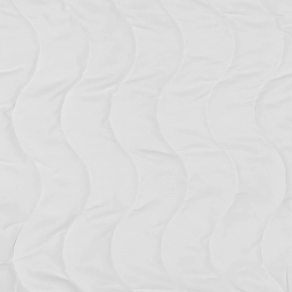 Serta Perfect Sleeper Basic Comfort Mattress Pad, Air Dry Moisture Wicking, Microfiber Fill, Scotchgard Stain Release, Antimicrobial Odor Protection, Cooling, Queen, White