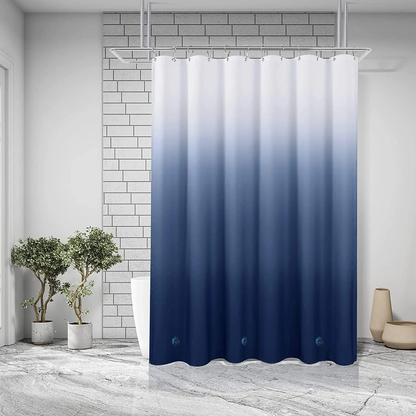 Waterproof 4G Lightweight Shower Curtain Liner 72 x 72 With Heavy Duty Magnets