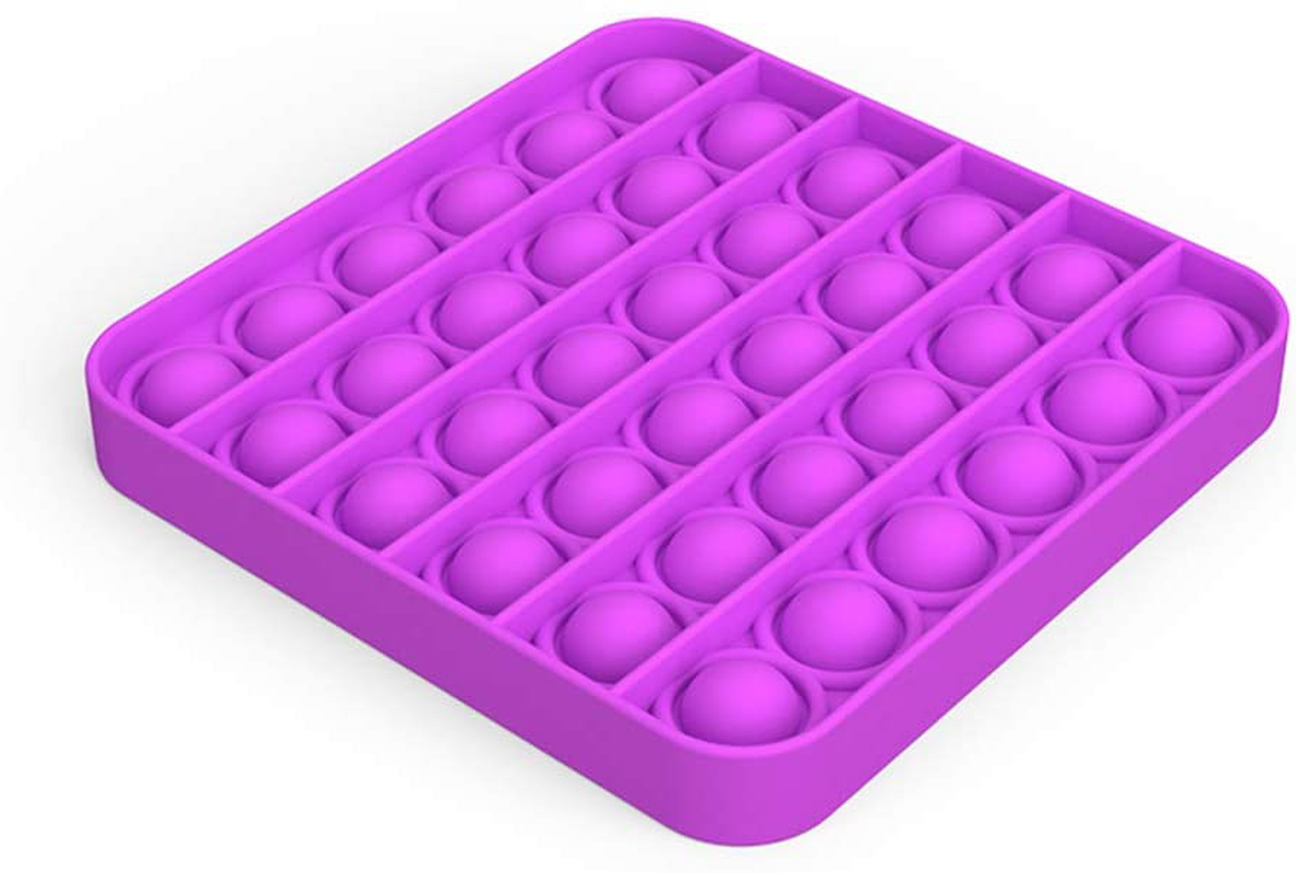 Fidget Toys Push Pop Bubble Fidget Sensory Toy - Special Needs Anxiety Stress Reliever for Adults, Durable Silicone Squeeze Sensory Toy