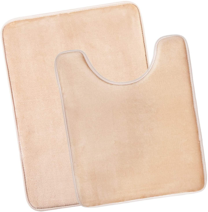 Memory Foam Bath Mat Rug, Comfortable Super Absorbent Machine Wash Non-Slip Thick Bathroom Rug