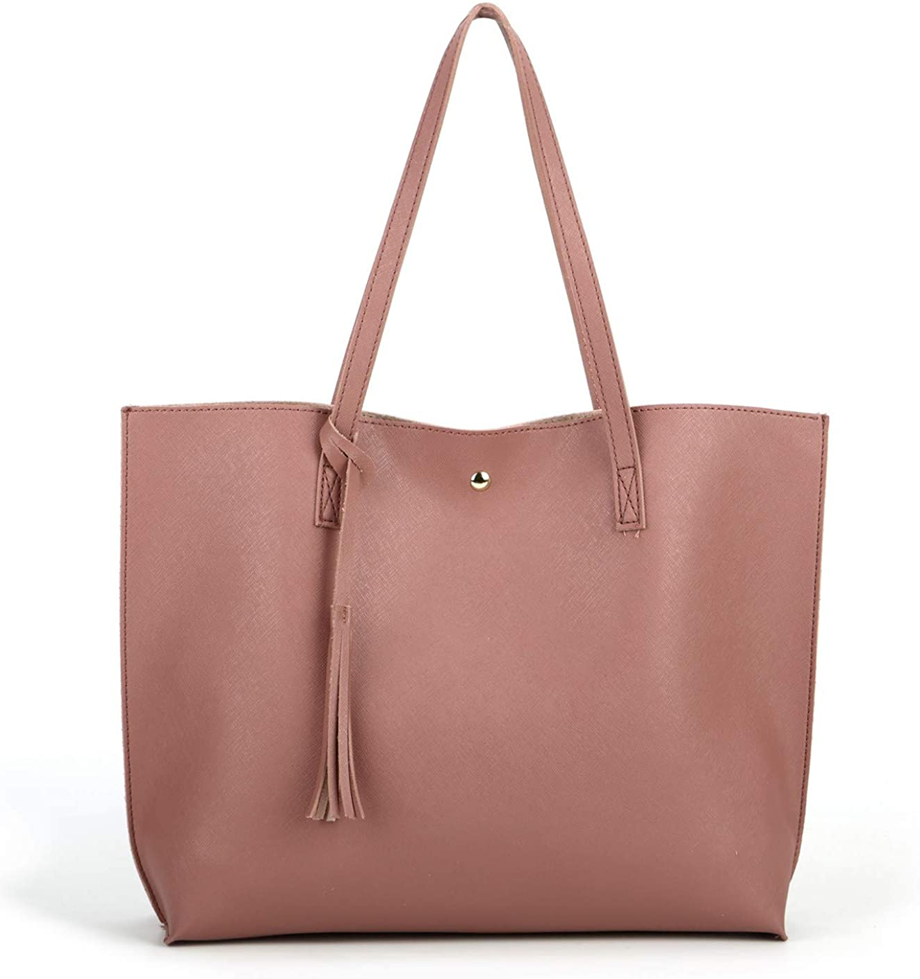 Women's Tote Bags Top Handle Satchel Handbags Faux Leather Tassel Shoulder Purse