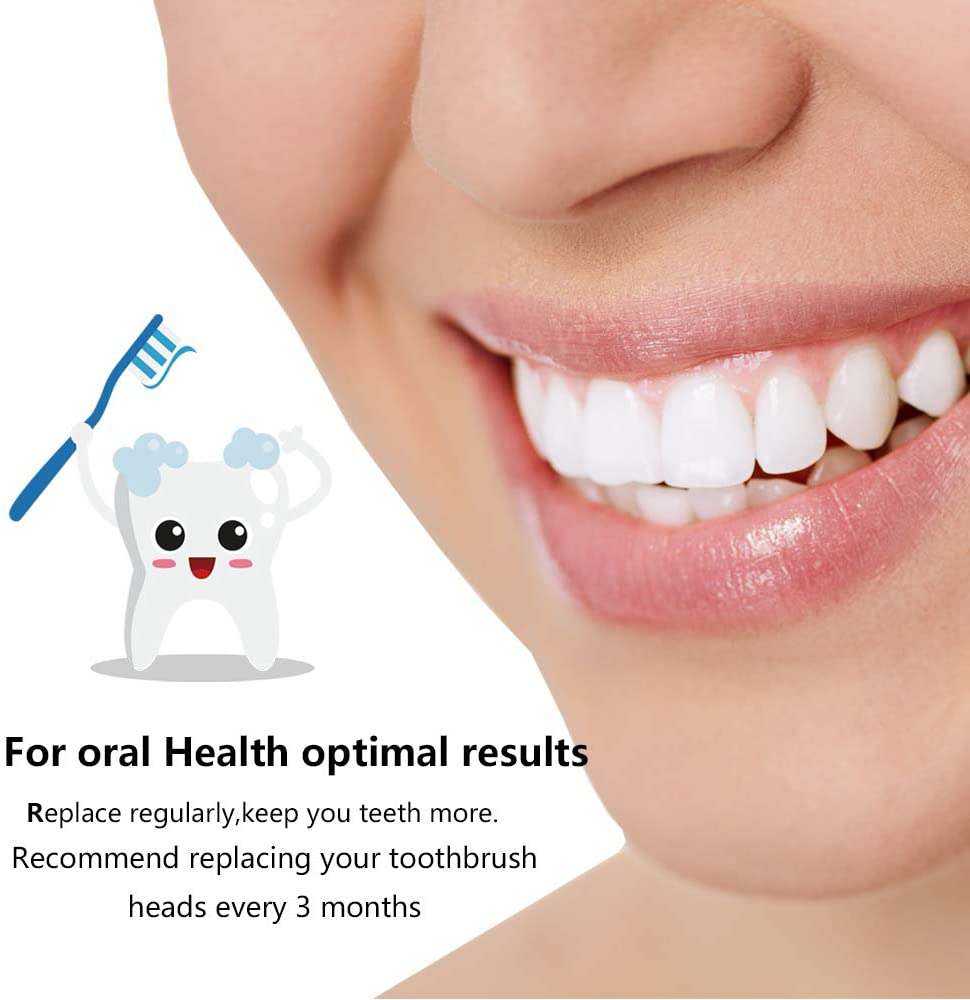 4 or 8 Pack Replacement Toothbrush Heads - Compatible with Oral-B Braun Electric Toothbrush