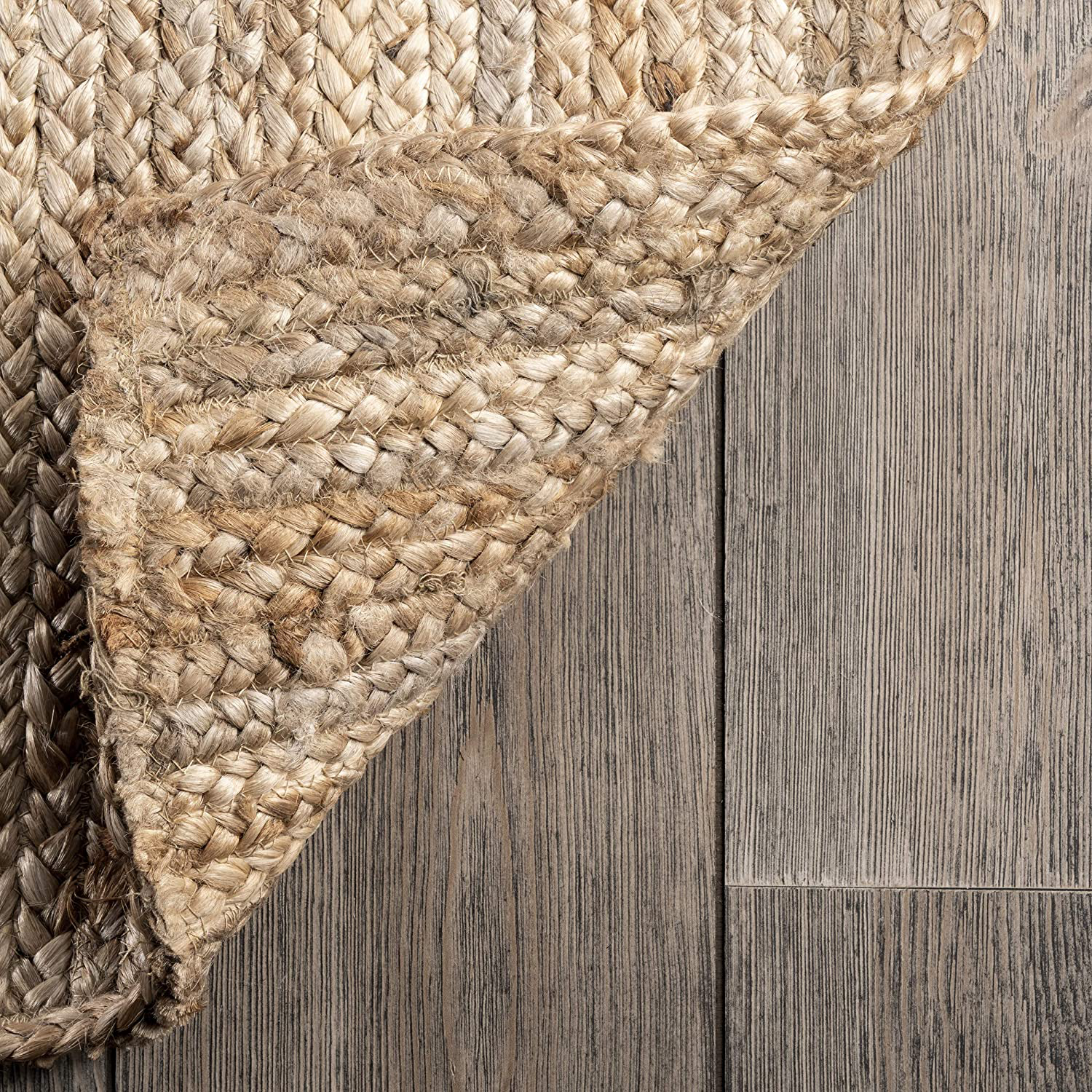 nuLOOM Rigo Hand Woven Jute Accent Rug, 2' 3" x 4' Oval, Off-white