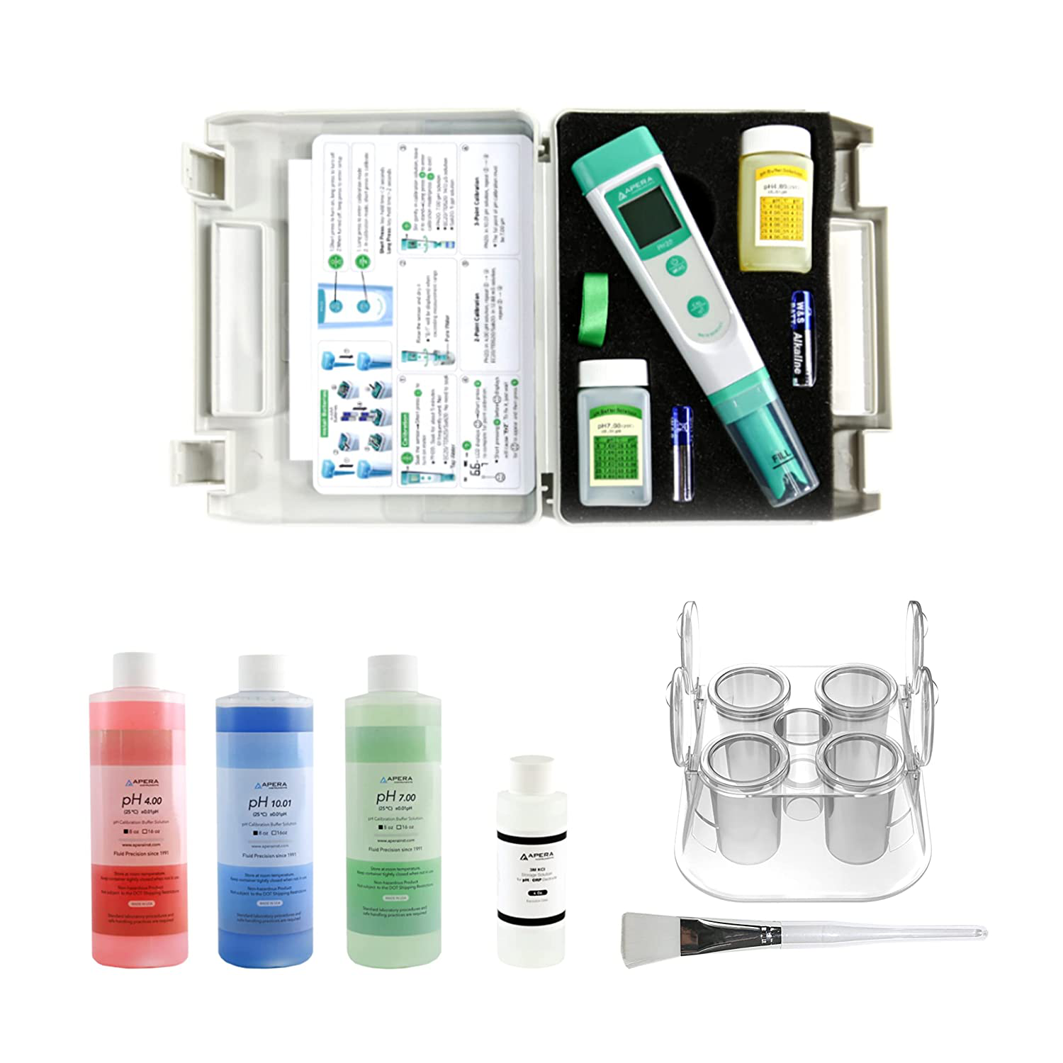 APERA INSTRUMENTS AI209 Value Series PH20 Waterproof pH Tester Kit, ±0.1 pH Accuracy