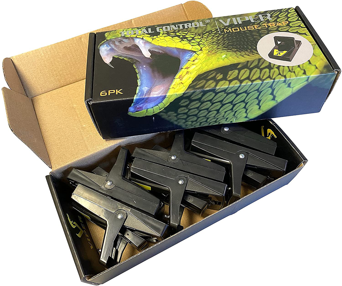 Viper Mouse Traps Lightning Fast Snap Trap, Premium Mouse Trap for Indoor / Outdoor - 6 Pack