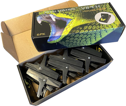 Viper Mouse Traps Lightning Fast Snap Trap, Premium Mouse Trap for Indoor / Outdoor - 6 Pack