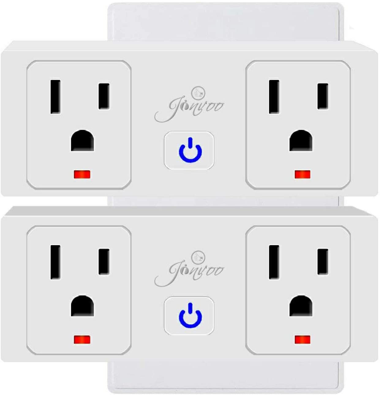 Wi-Fi Smart Plug Wireless Mini Outlet with Schedule Compatible with Alexa Echo, Works with Google Home