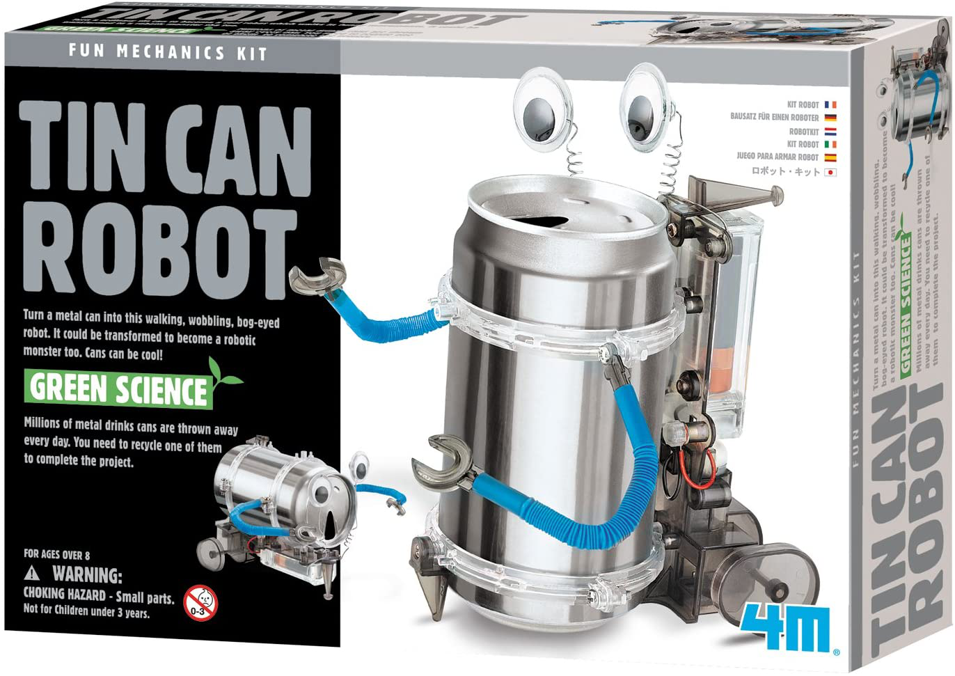 4M Tin Can Robot - DIY Science Construction Stem Toy For Kids & Teens