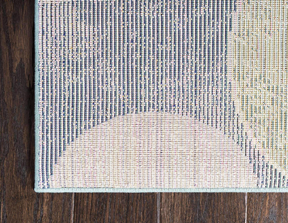 Unique Loom Chromatic Collection Modern Abstract Rustic Area Rug, 4' x 6', Gray/Beige