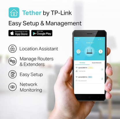 TP-Link AC1200 Gigabit WiFi Router (Archer A6) - 5GHz Dual Band Mu-MIMO Wireless Internet Router