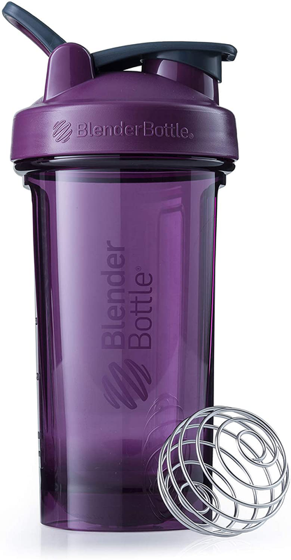 BlenderBottle Shaker Bottle Pro Series Perfect for Protein Shakes and Pre Workout, 24-Ounce, Black