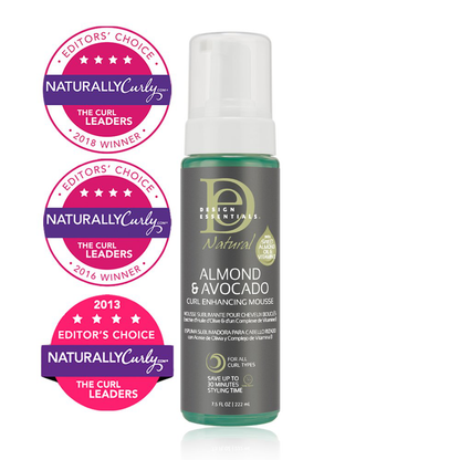Design Essentials Curl Enhancing Mousse, Almond and Avocado Collection, 7.5 Ounces