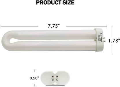 DAJOORON 15 Watt Bug Zapper Replacement Bulb for Flowtron BK-15D (BF-35), Black Flag 15-Watt Outdoor Bug Zapper BZ-15 (BB-15WHT), Stinger 15W Bug Killers UV15, FP15, TZ15 (B1515-4)
