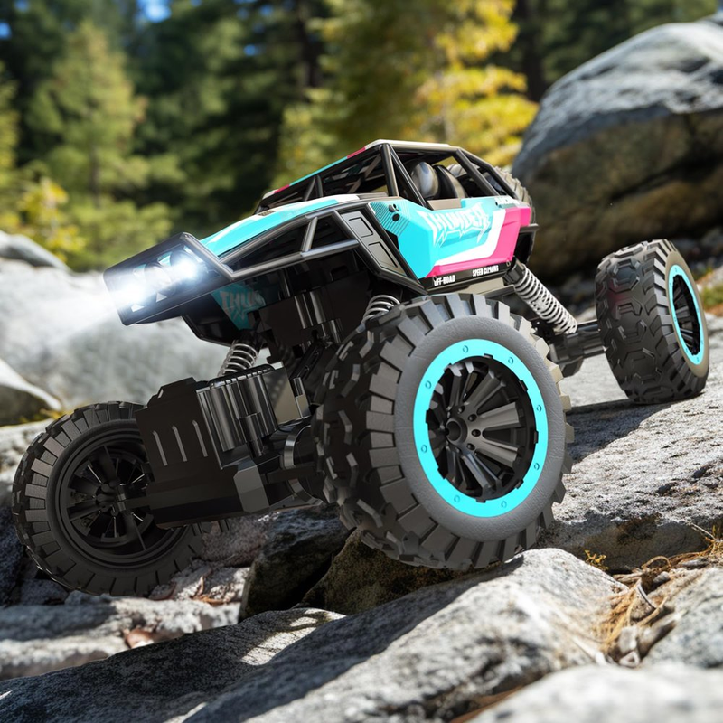 1:12 4WD RC Truck - 2.4Ghz RC Monster Truck with Metal Shell and Light, Remote Control 
