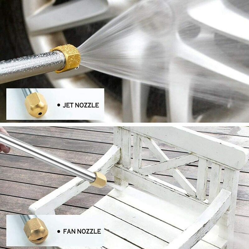 2 in 1 High Pressure Hydro Jet Wand, Extendable Garden Sprayer