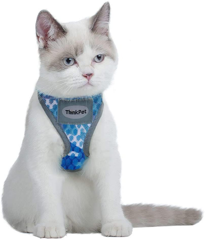 Reflective Breathable Soft Air Mesh No Pull Puppy Harness For Small To Medium Dogs And Cats