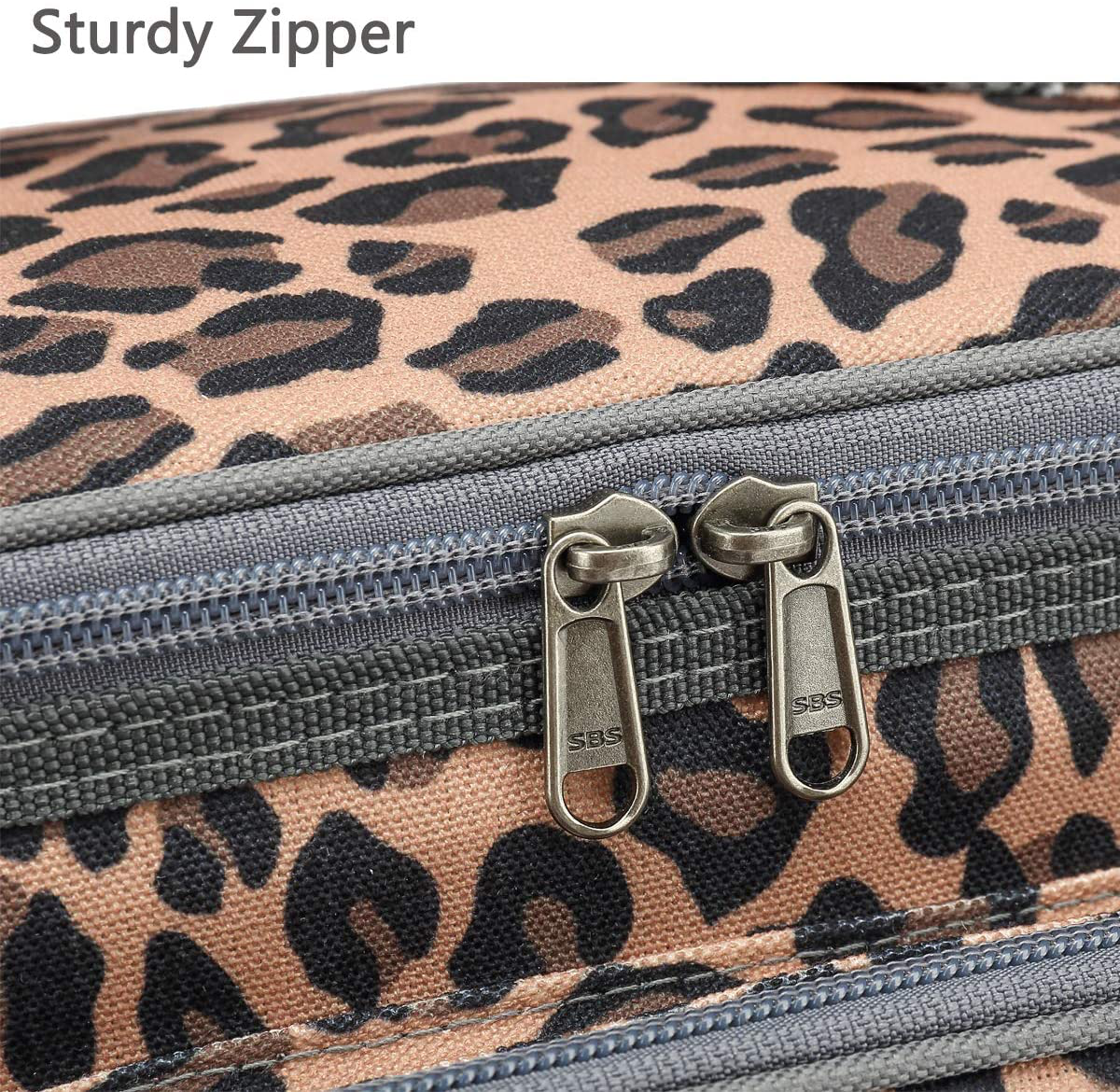 FlowFly Insulated Reusable Lunch Bag Adult Large Lunch Box for Women and Men with Adjustable Shoulder Strap,Front Zipper Pocket and Dual Large Mesh Side Pockets, Grey