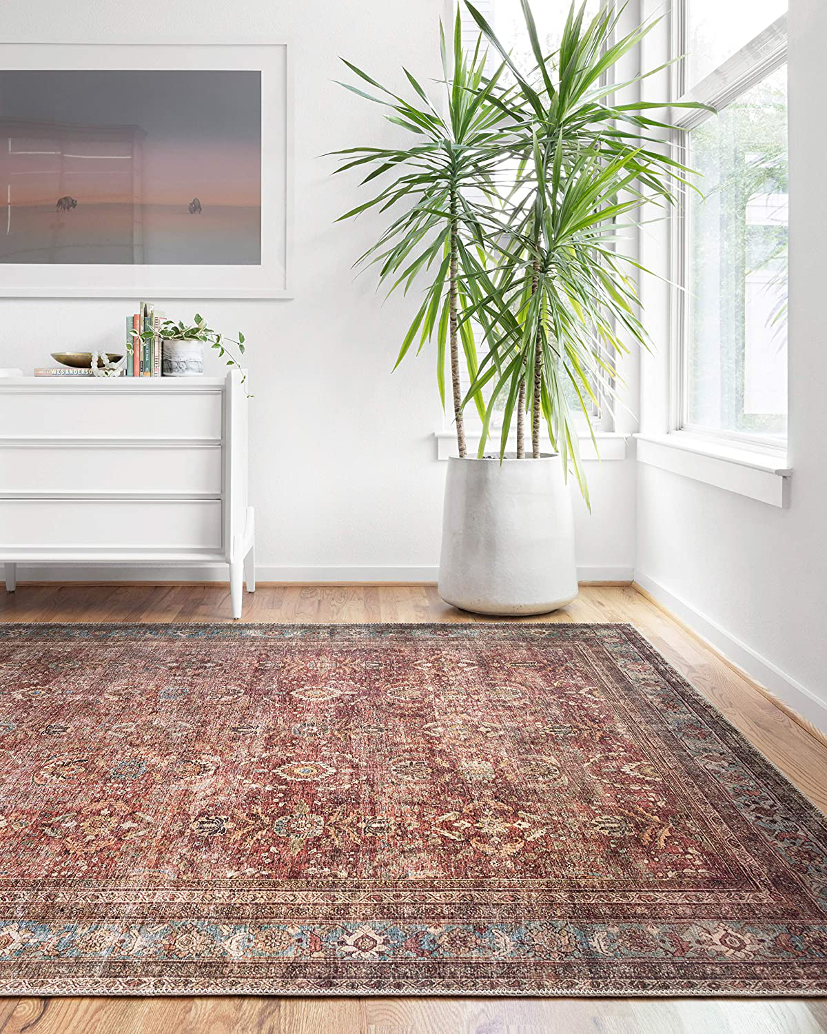 Loloi II Layla LAY-13 Antique Traditional Accent Rug 3'-6" x 5'-6"