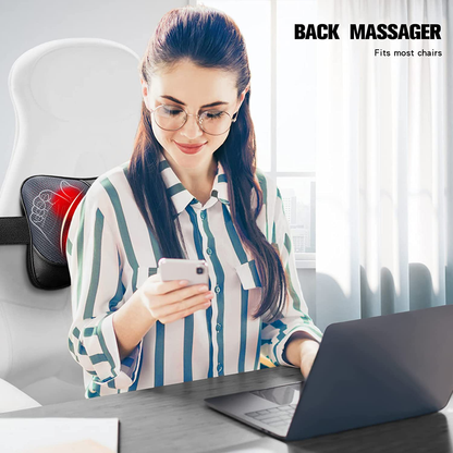 Neck and Back Massager Pillow, Shiatsu Kneading Massage with Heat for Shoulders, Lower Back, Waist, Legs, Foot and Full Body Muscle Pain Relief, VIKTOR JURGEN Unique Gifts for Men, Women