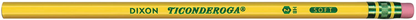 TICONDEROGA Pencils, Wood-Cased, Unsharpened, Graphite #2 HB Soft, Yellow, 96-Pack (13872)
