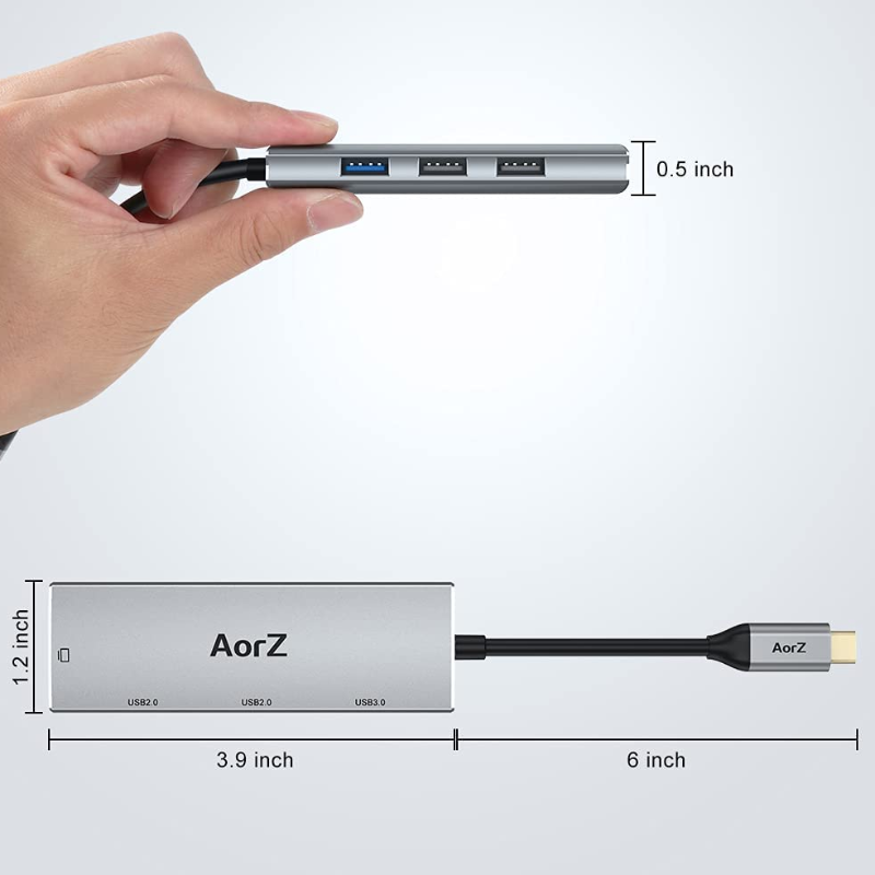 4 in 1 USB C Hub HDMI Adapter with 4K HDMI