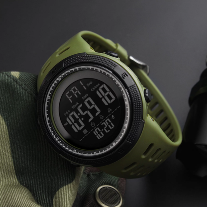 Men's Waterproof Digital Sport Watch, Alarm, Back Light, Classic Big Face