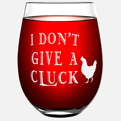 Funny 17 oz Wine Glasses - Stemless Wine Glasses