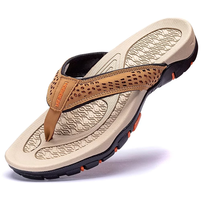 Mens Flip Flop Thong Sandals - Supportive Arch - Orthotic