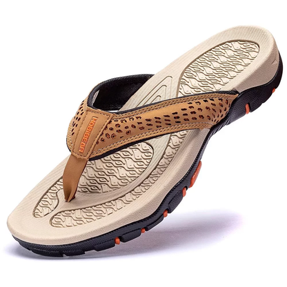 Mens Flip Flop Thong Sandals - Supportive Arch - Orthotic