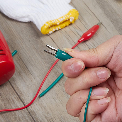 WGGE WG-026 10 Pieces and 5 Colors Test Lead Set & Alligator Clips,20.5 inches (2 Pack)