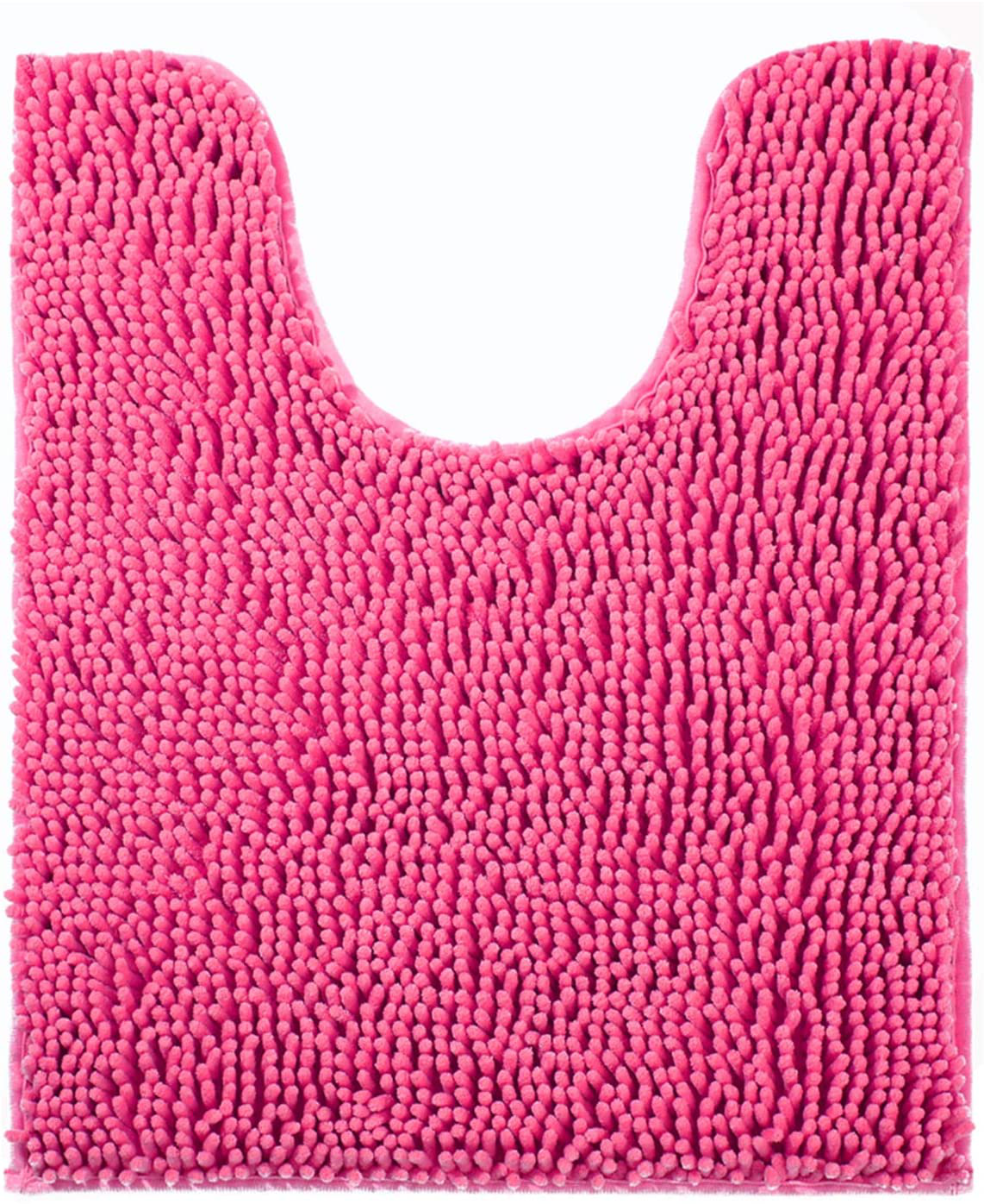 Bath Rugs Floor Non Slip Curved Bathroom Mat  Microfiber Plush Super Water Absorbent Machine Wash/Dry Shaggy Carpet for Toilet 