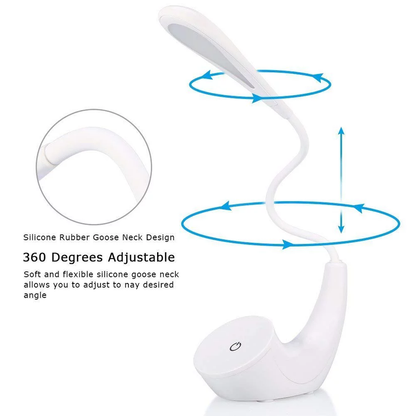 LED Desk Lamp with Touch Control Eye-Caring - 3 Brightness Levels & USB Charging Port
