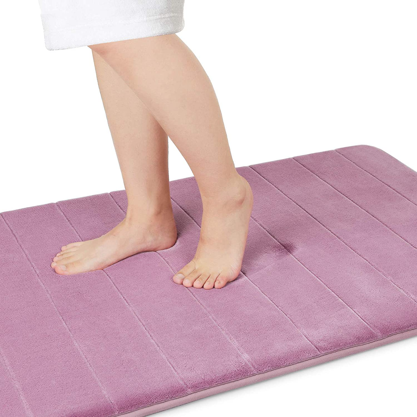 Memory Foam Bath Mat Rug, Comfortable, Soft, Super Water Absorption, Machine Wash, Non-Slip for Bathroom 