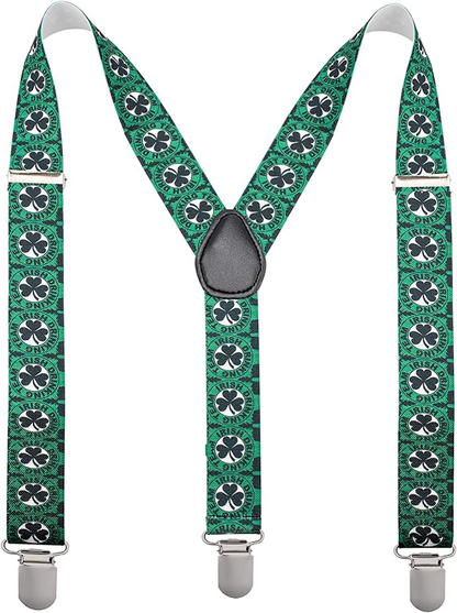 St Patricks Day Suspenders - Men's Suspenders with Clips - Many Colors to Choose From