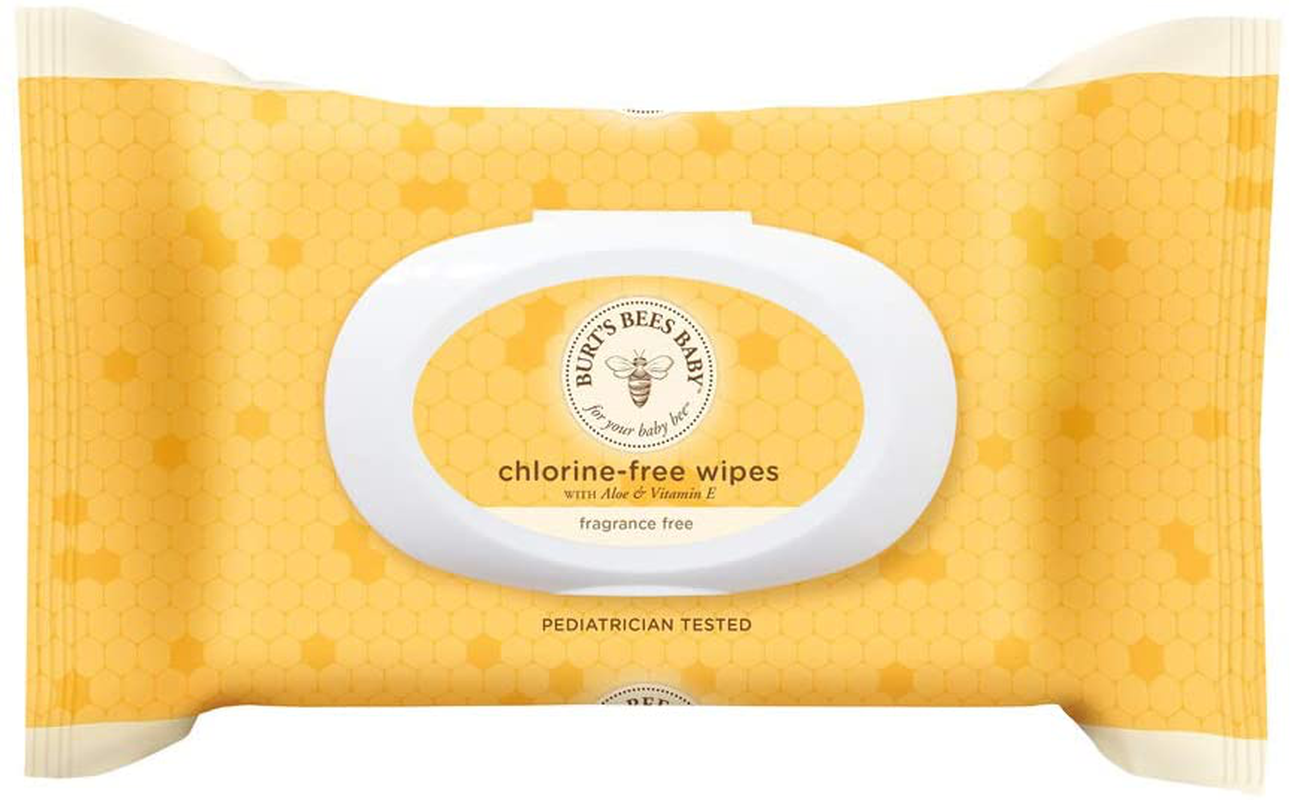 Burt's Bees Baby Chlorine-Free Wipes, 72 Count (Pack of 1) - Packaging May Vary