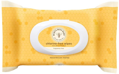 Burt's Bees Baby Chlorine-Free Wipes, 72 Count (Pack of 1) - Packaging May Vary