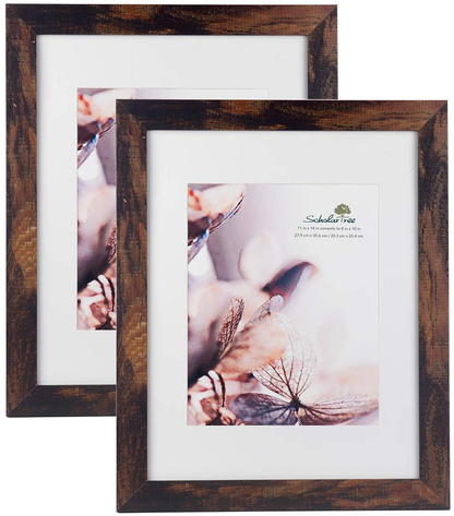 Scholartree Wooden Grey 8x10 Picture Frame 2 Set in 1 Pack