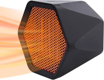 Electric Space Heater,1000W Small Heater Ceramic Space Heater with Overheat Protection,Heat Up in Minutes for Home Office Floor or Desktop