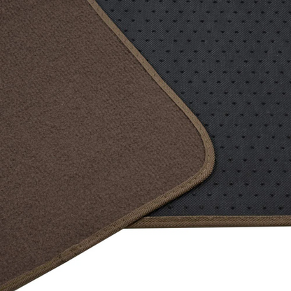 4 Piece Universal Carpeted Vehicle Floor Mats With Vinyl Heel Pad 