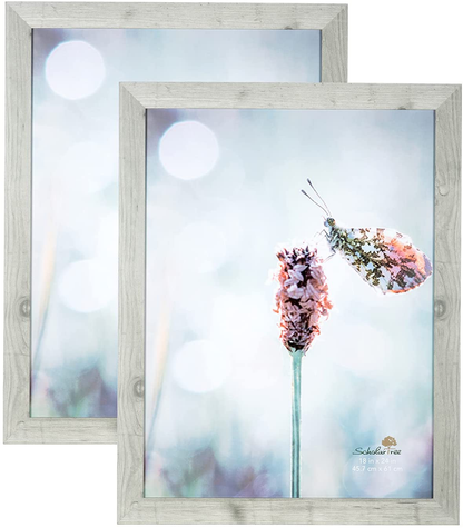 Scholartree Wooden Grey 8x10 Picture Frame 2 Set in 1 Pack