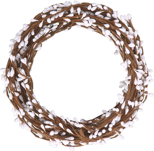 WILLBOND 64 Feet 30 Packs Ply Pip Berry Garland for Christmas Winter Indoor Outdoor Decor Head Wreaths Wedding Crowns (Red)