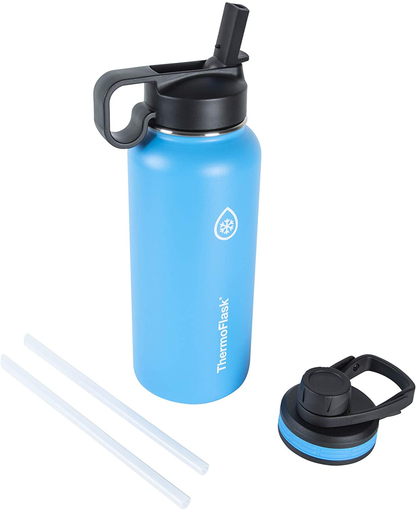 Thermoflask Double Stainless Steel Insulated Water Bottle, 40 oz, Cobalt