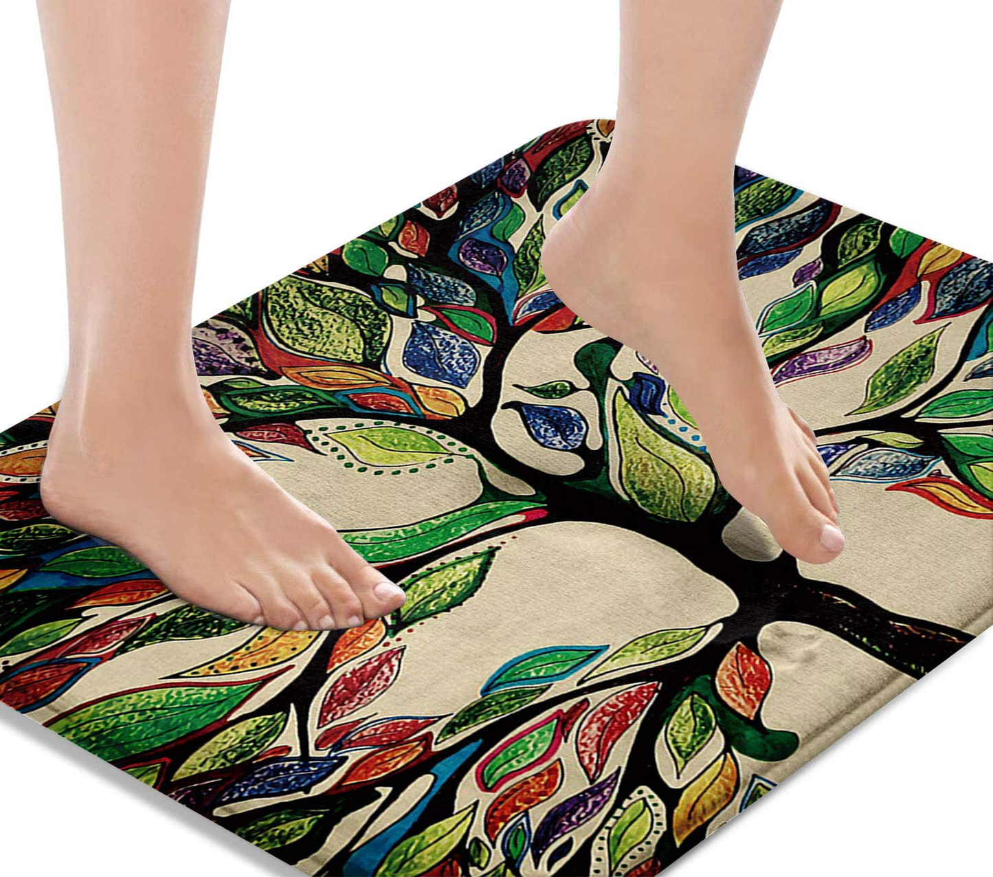 Bath Mats for Bathroom, Bathroom Mats Rugs Non-Slip,  Washable Cover 