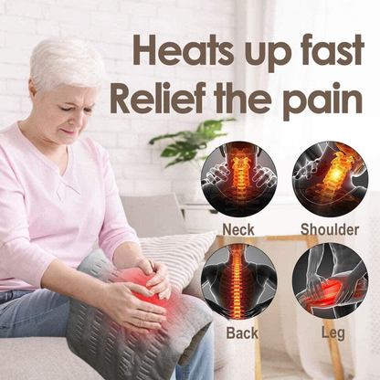 XL King Size 12” x 24” - Heating Pad Ultra-Soft with Moist & Dry Heat Therapy Options & Auto Shut-Off