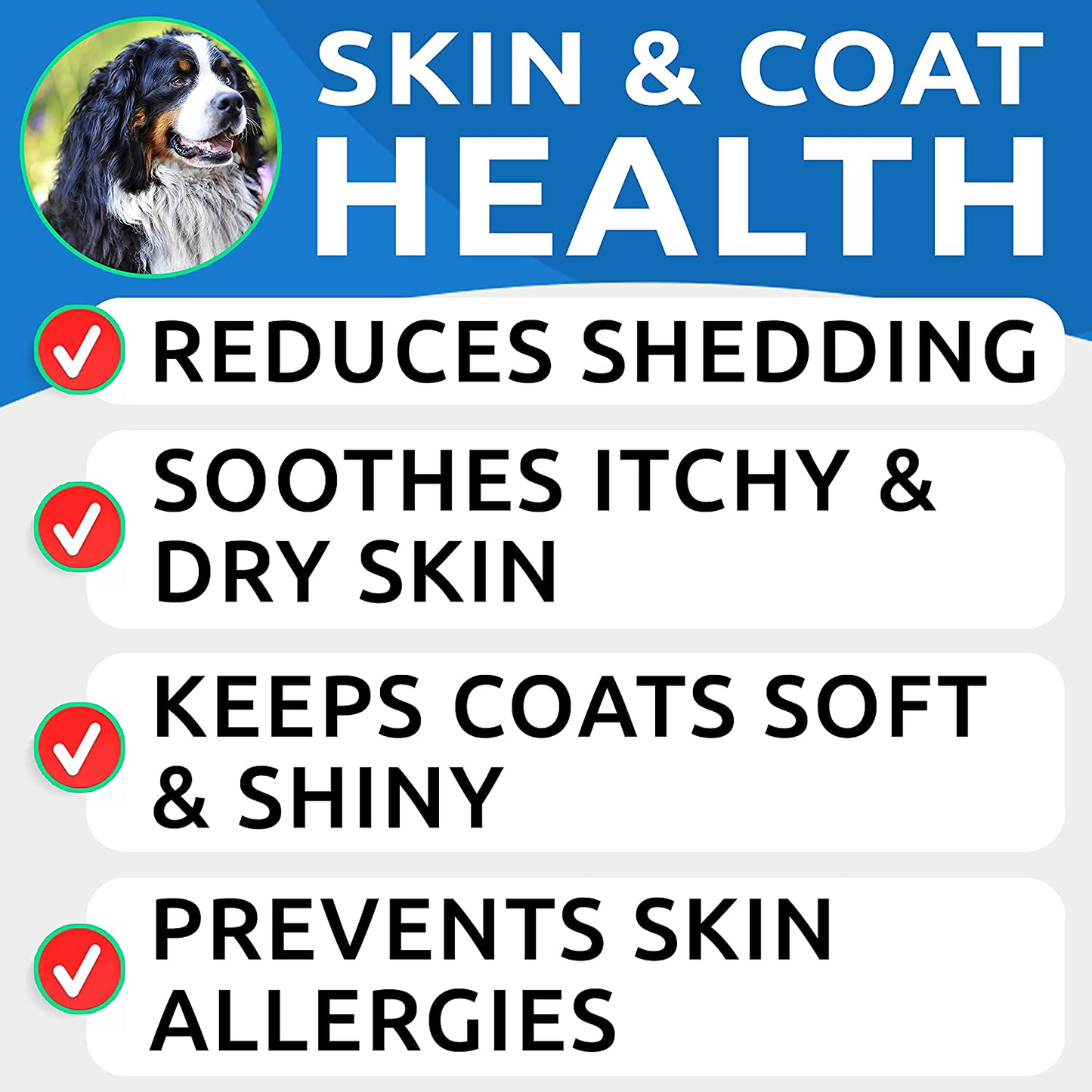 Bark&Spark Omega 3 for Dogs - 180 Fish Oil Chews - Allergy and Itch Relief - Anti-Shedding - Hot Spots Treatment - Joint Health - Skin and Coat Supplement - EPA & DHA Fatty Acids - Salmon Oil